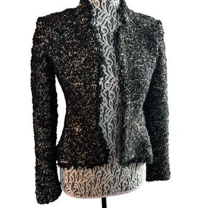 Zara Black Tweed Women's Blazer